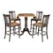 International Concepts Round 42 in W, 42 in L, 35.5 in H, Wood, Hickory/Washed Coal K45-42DPT-S102-4 - alternate 7